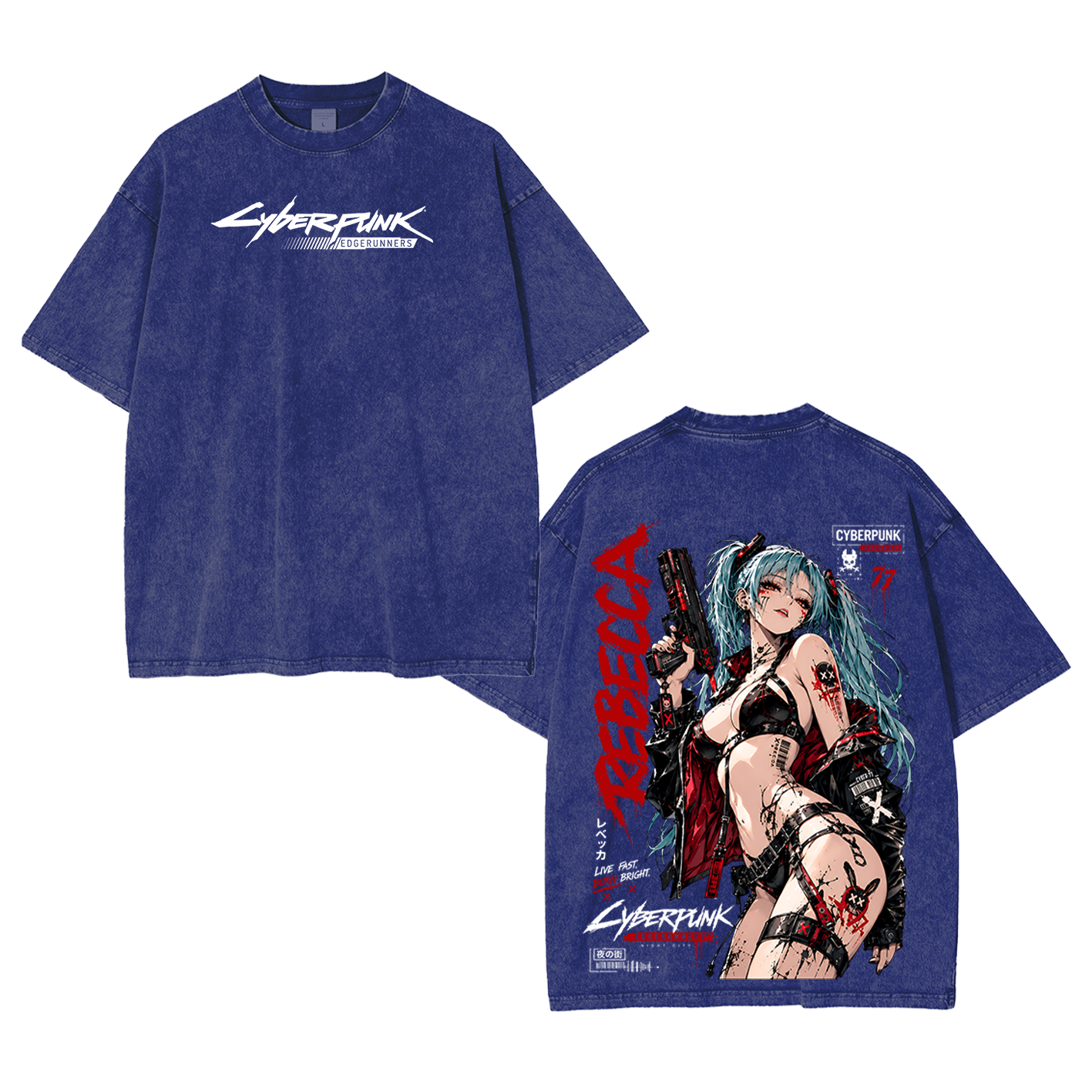 Rebecca⁠ ⁠Cyberpunk Edgerunners⁠ ⁠Oversized T-shirt/Crewneck/Hoodie