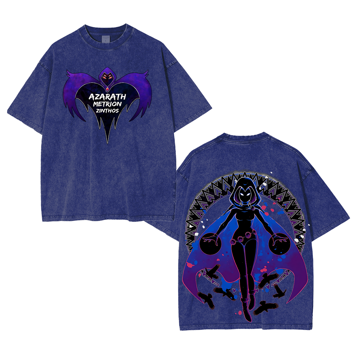 Raven Teen Titans Washed T-shirt/Crewneck/Hoodie
