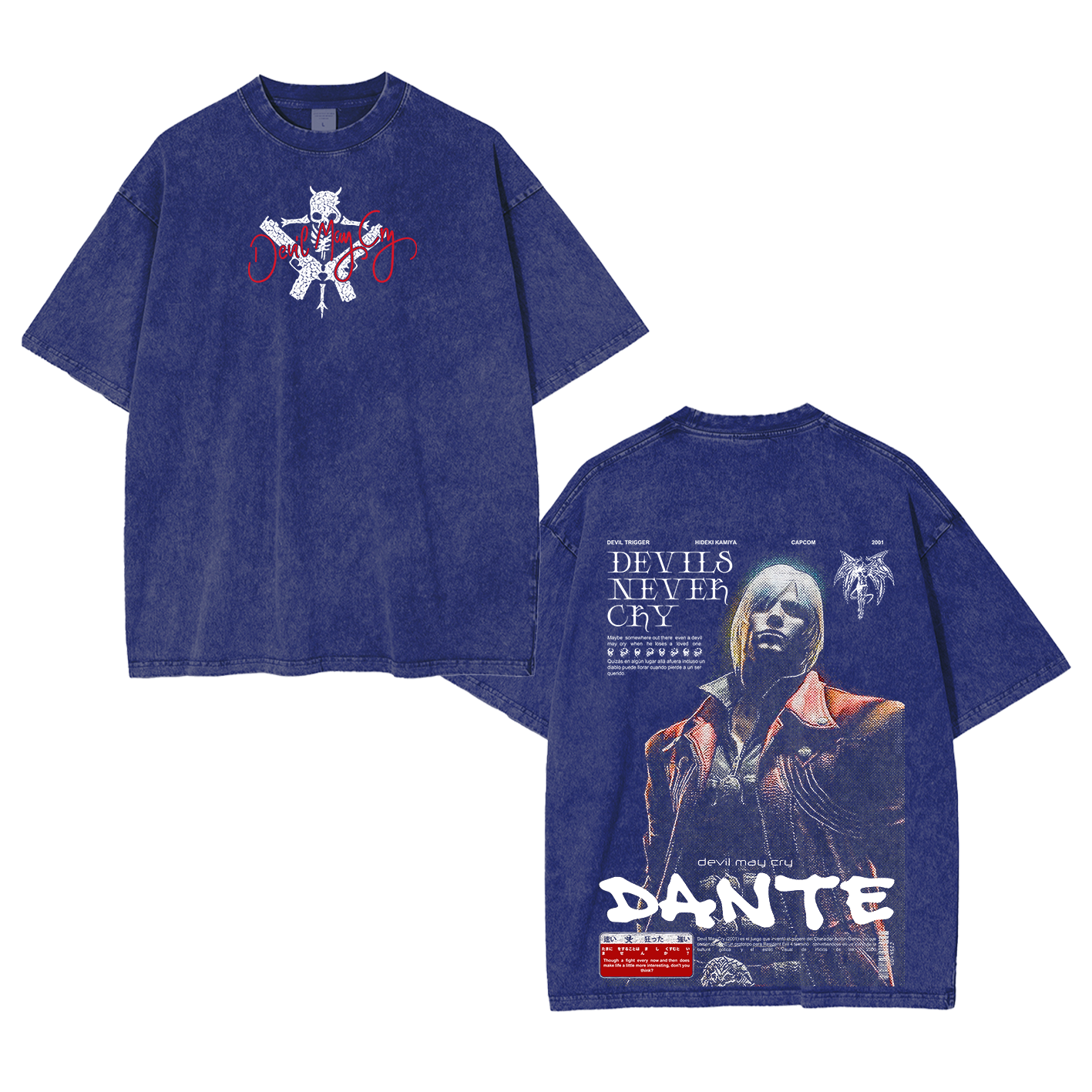 Dante — Devil May Cry Vintage Washed T-shirt/Crewneck/Hoodie