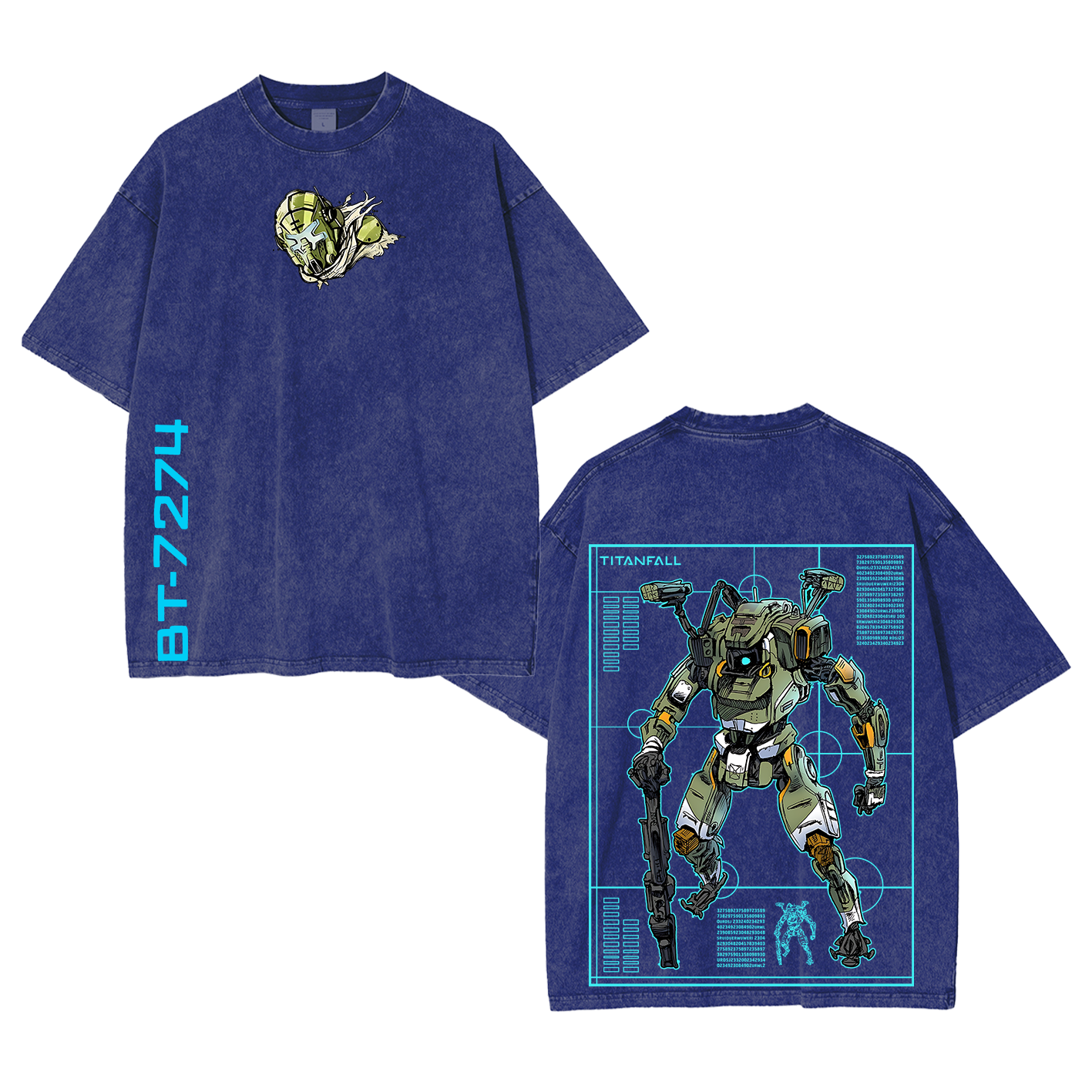 Titanfall BT Fanart Washed T-shirt/Crewneck/Hoodie