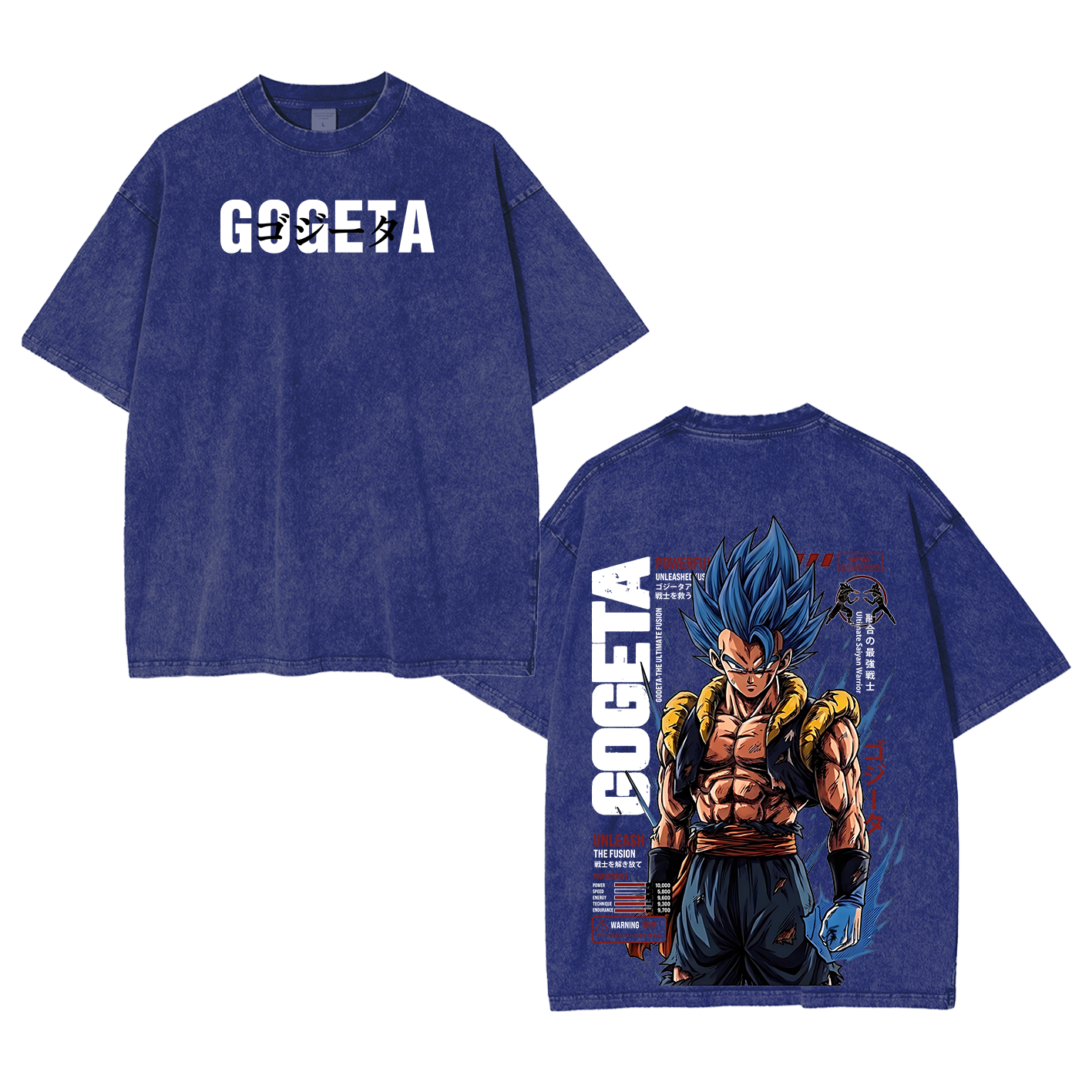 Gogeta Dragon Ball Unisex  Washed T-Shirt