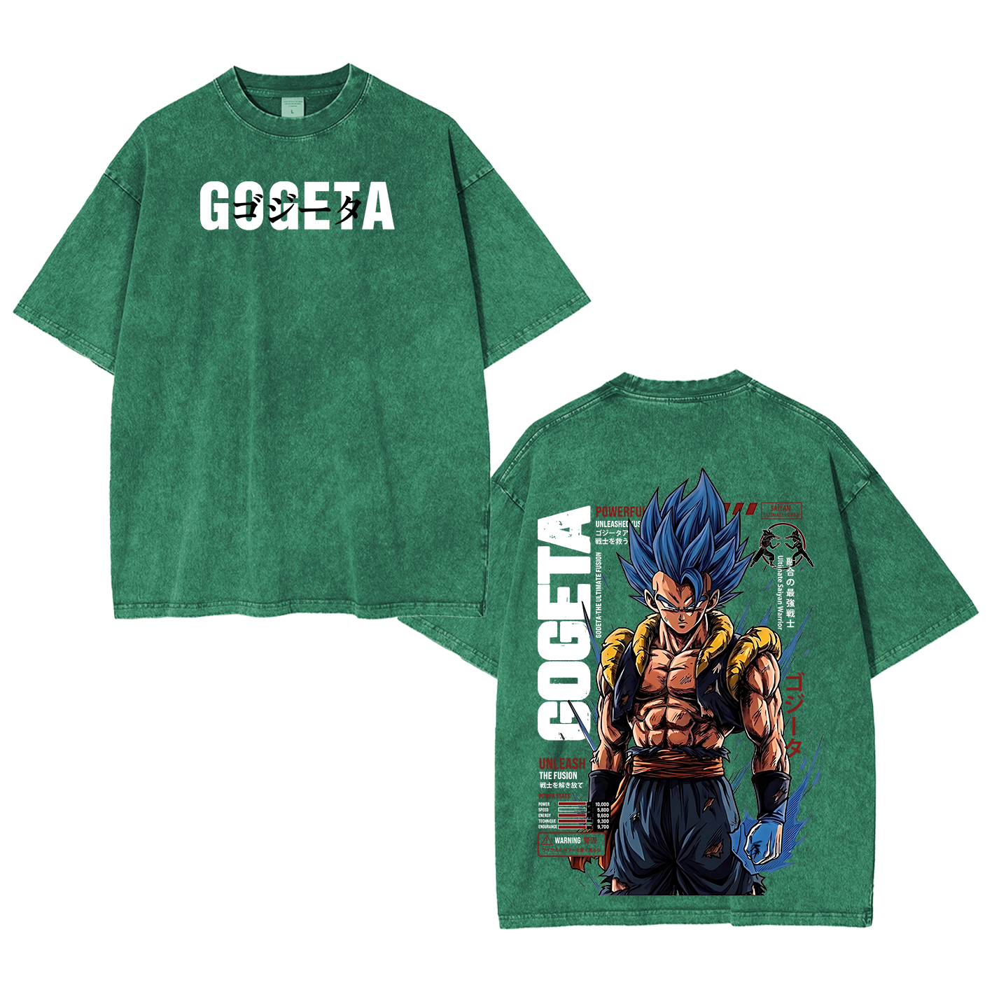 Gogeta Dragon Ball Unisex  Washed T-Shirt