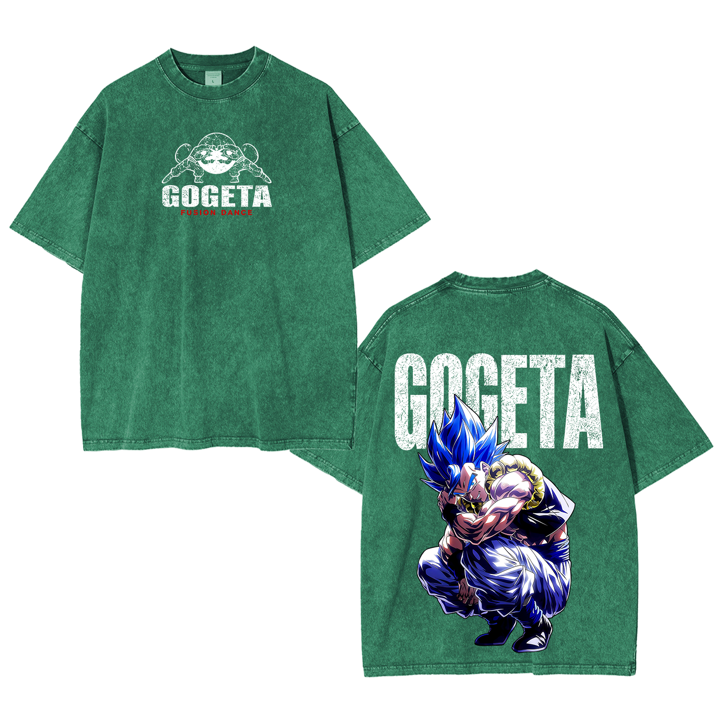 Gogeta Dragon Ball Vintage Unisex Washed T-Shirt