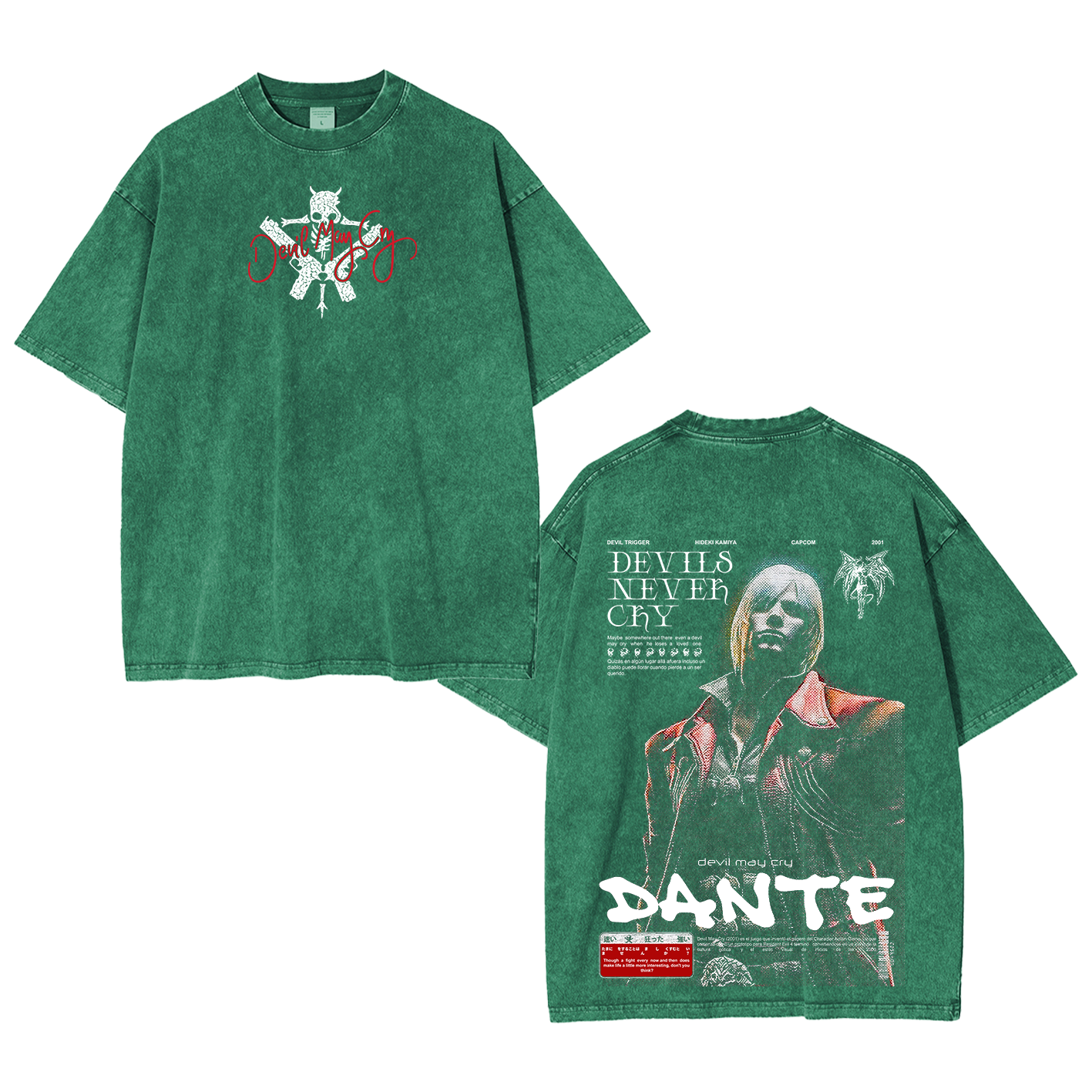 Dante — Devil May Cry Vintage Washed T-shirt/Crewneck/Hoodie