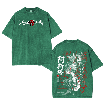 Black Clover Asta  Washed T-shirt/Crewneck/Hoodie