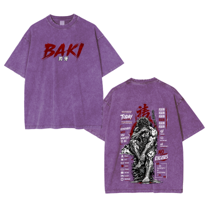 Baki Anime Vintage Oversized T-shirt/Crewneck/Hoodie