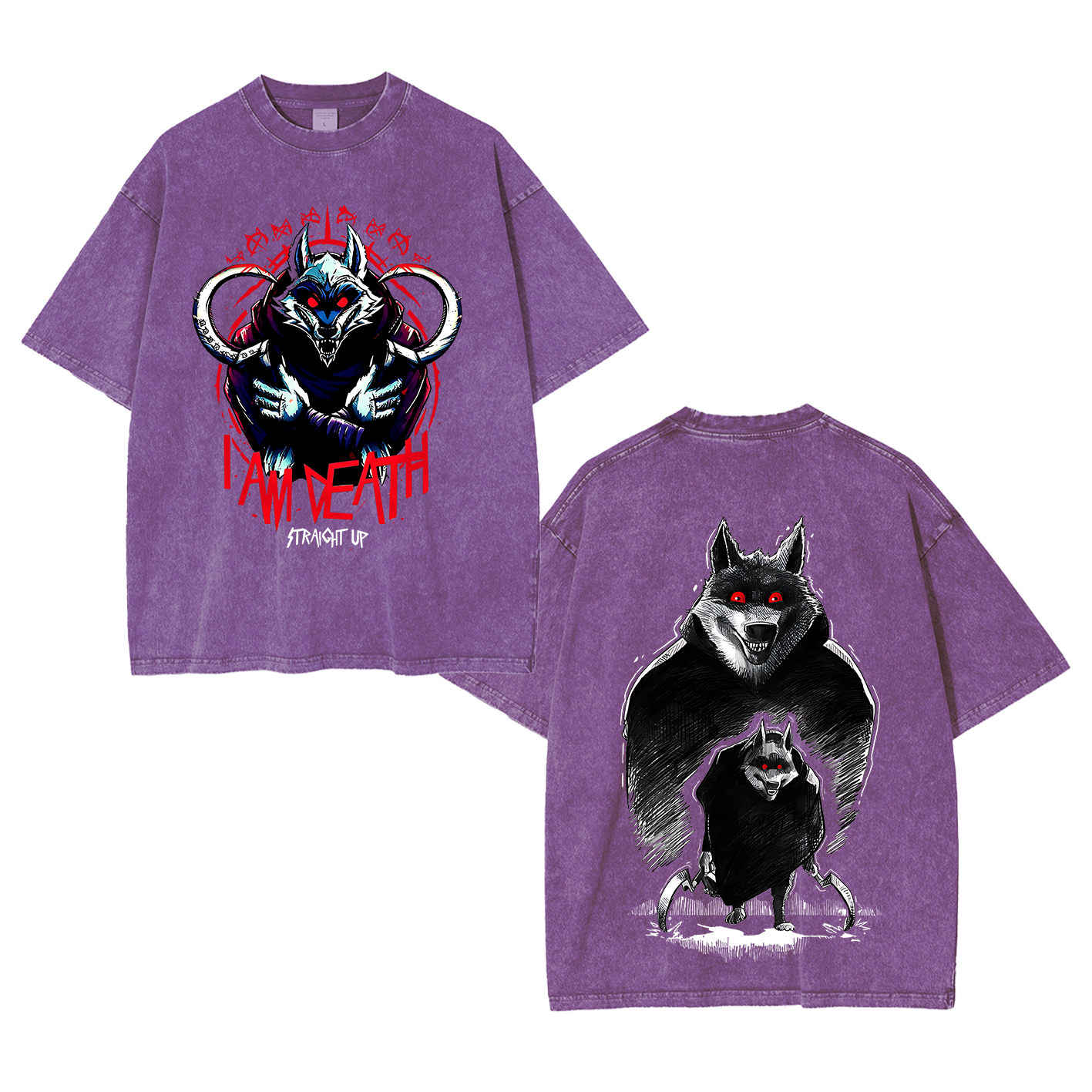 The Wolf Vintage Oversized T-shirt/Crewneck/Hoodie