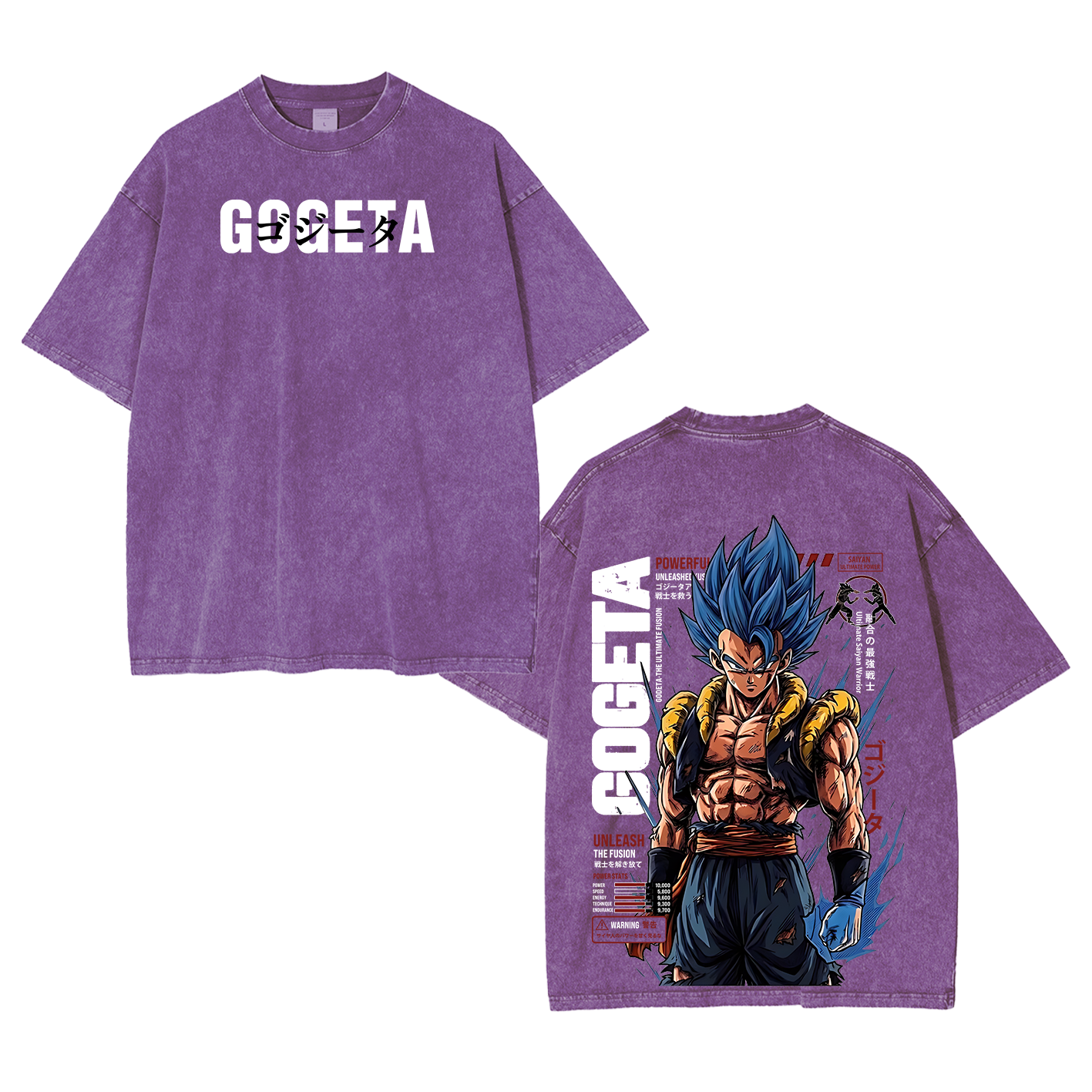 Gogeta Dragon Ball Unisex  Washed T-Shirt