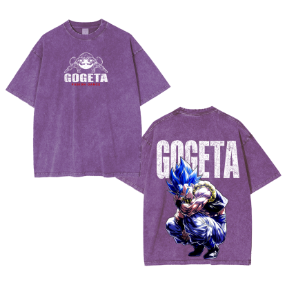 Gogeta Dragon Ball Vintage Unisex Washed T-Shirt