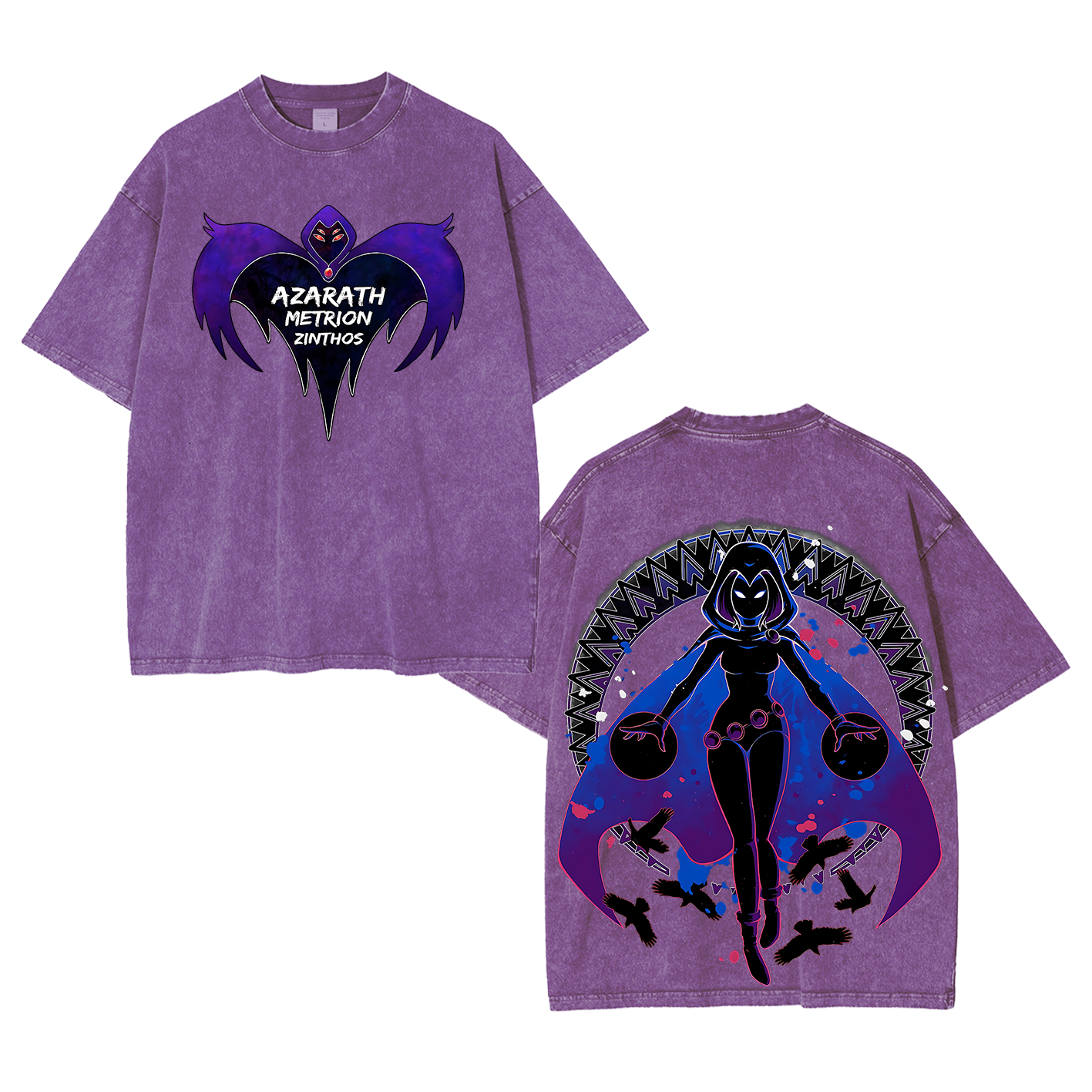 Raven Teen Titans Washed T-shirt/Crewneck/Hoodie