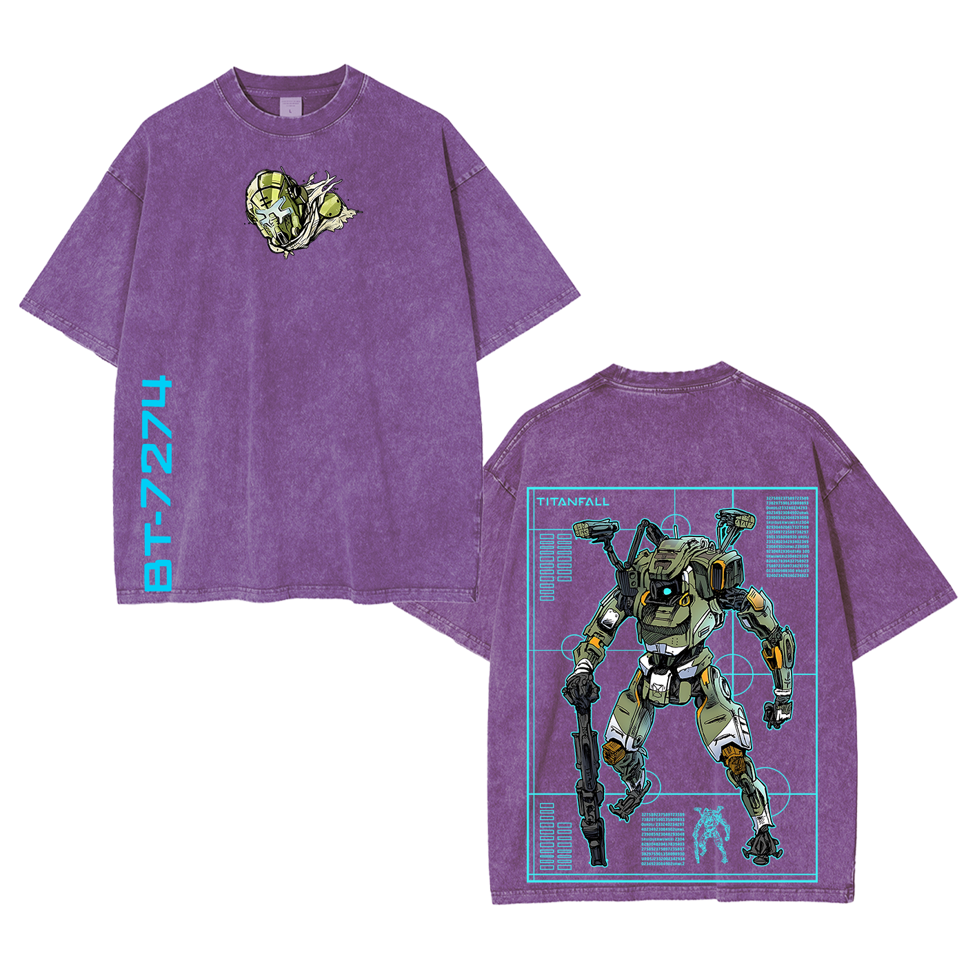 Titanfall BT Fanart Washed T-shirt/Crewneck/Hoodie