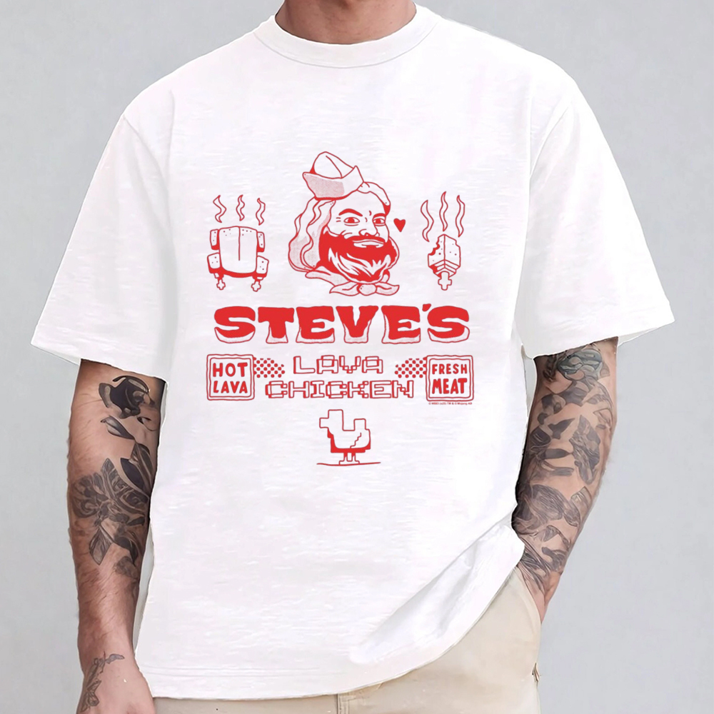 A Minecraft Movie Steve Lava Chicken T-shirt