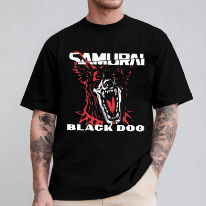 Samurai Black dog T-Shirt