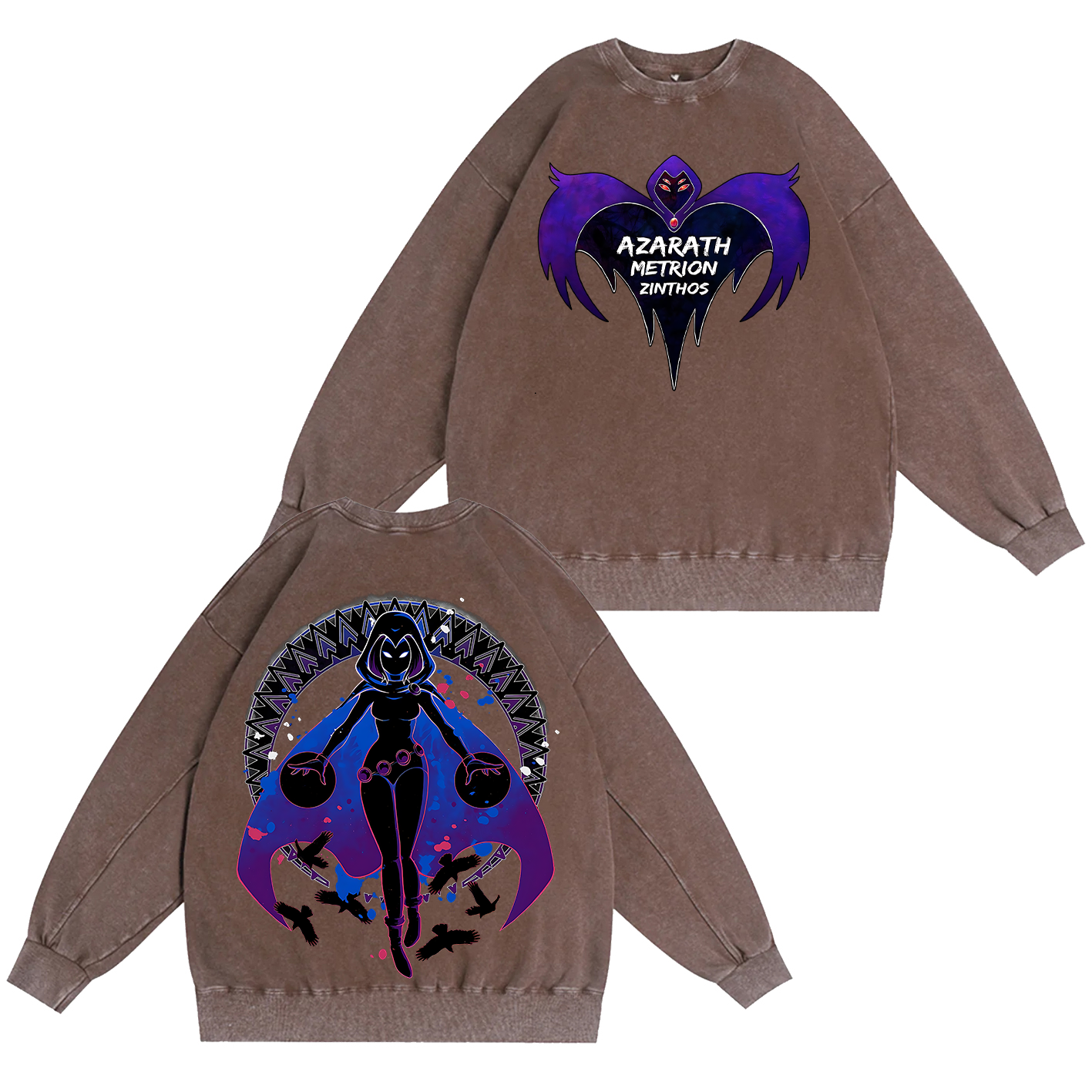 Raven Teen Titans Washed T-shirt/Crewneck/Hoodie