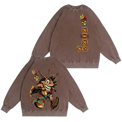 90s Crash Bandicoot Aku Oversized T-shirt/Crewneck/Hoodie