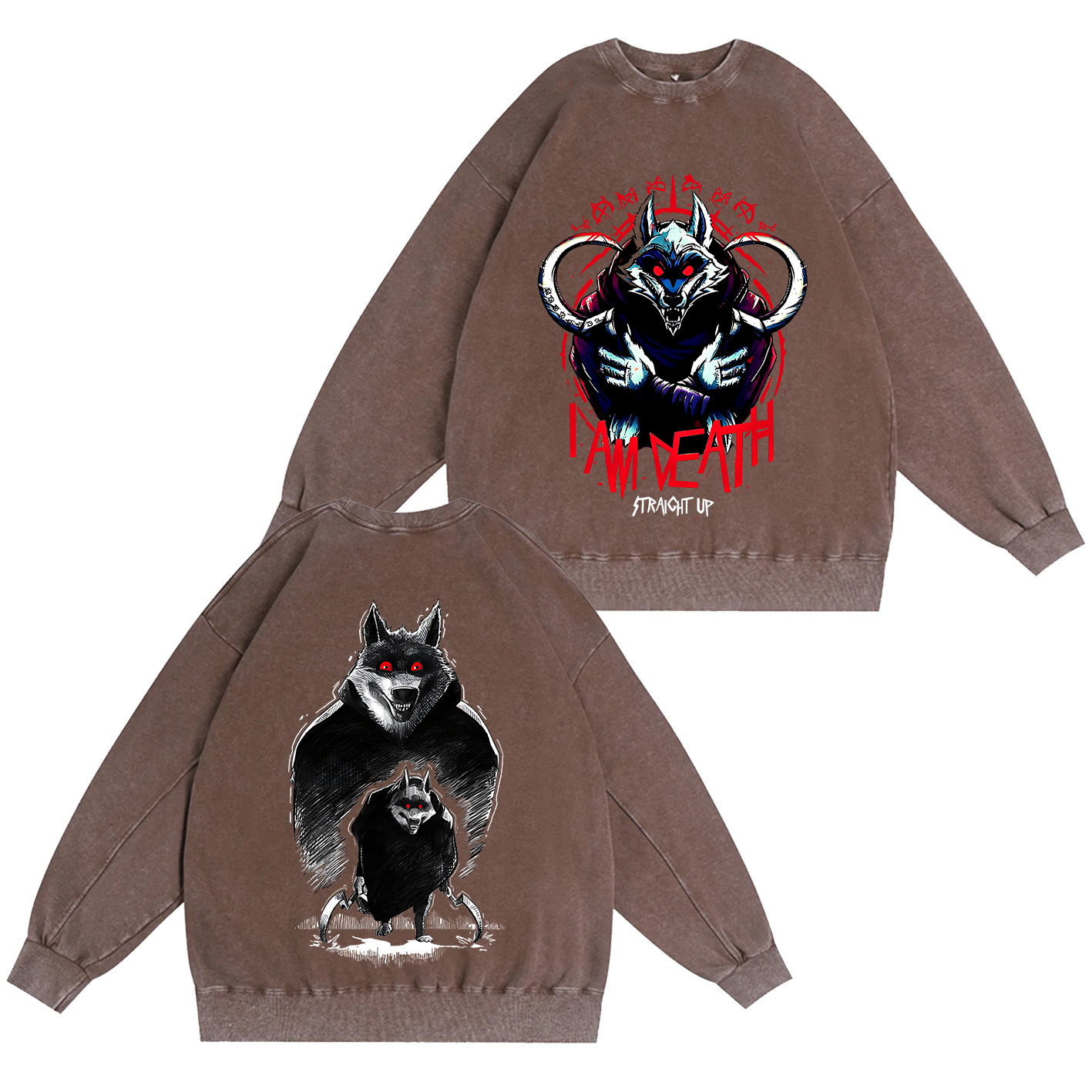 The Wolf Vintage Oversized T-shirt/Crewneck/Hoodie