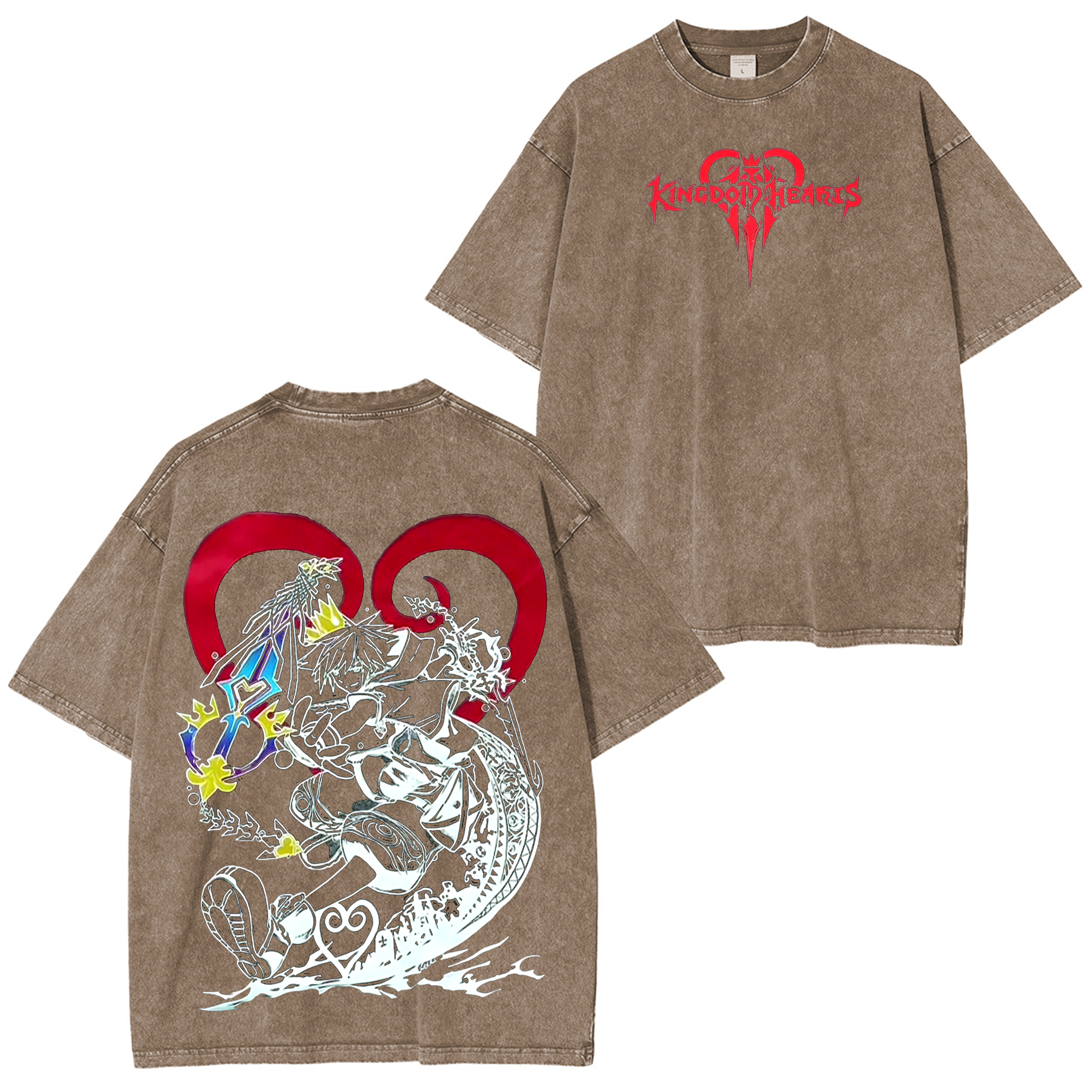 Kingdom Hearts Sora Unisex Washed T-Shirt