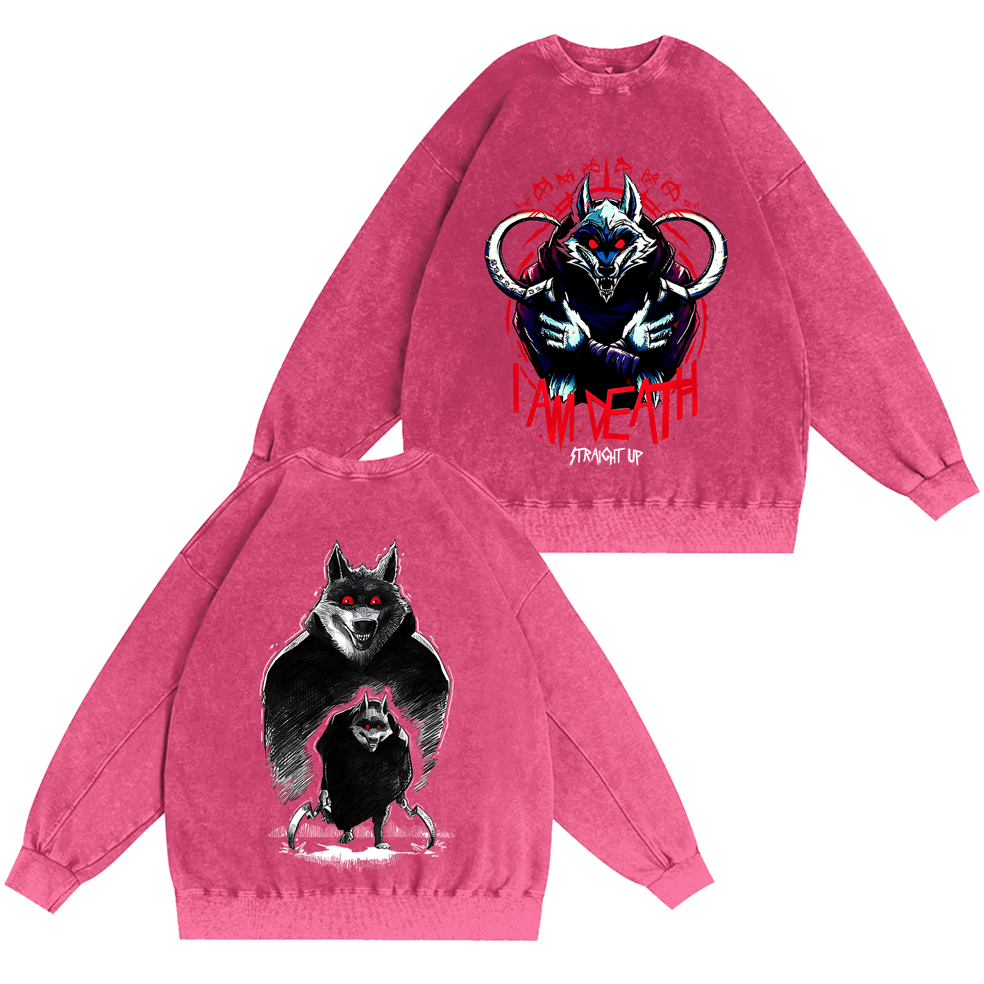 The Wolf Vintage Oversized T-shirt/Crewneck/Hoodie