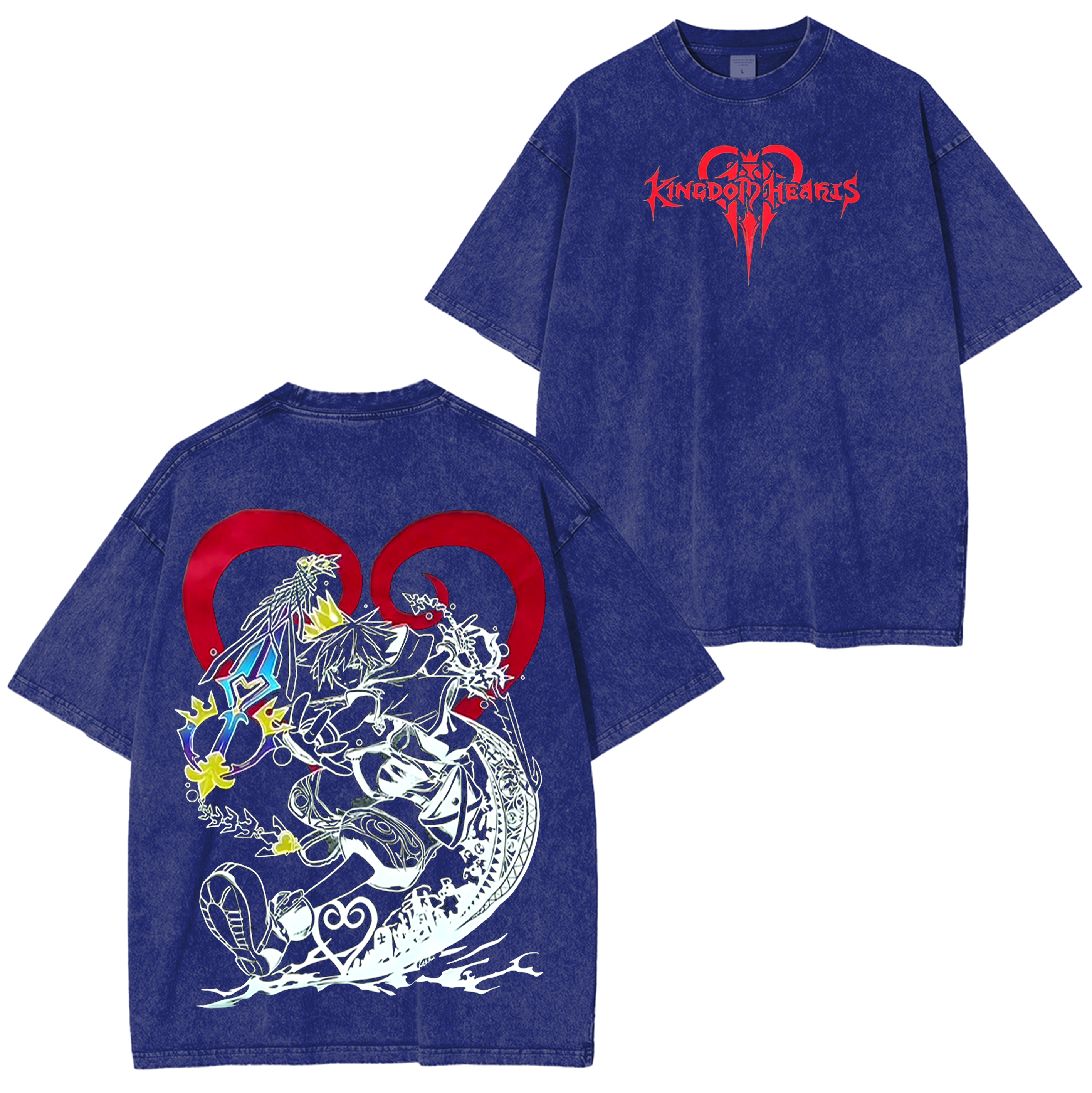 Kingdom Hearts Sora Unisex Washed T-Shirt