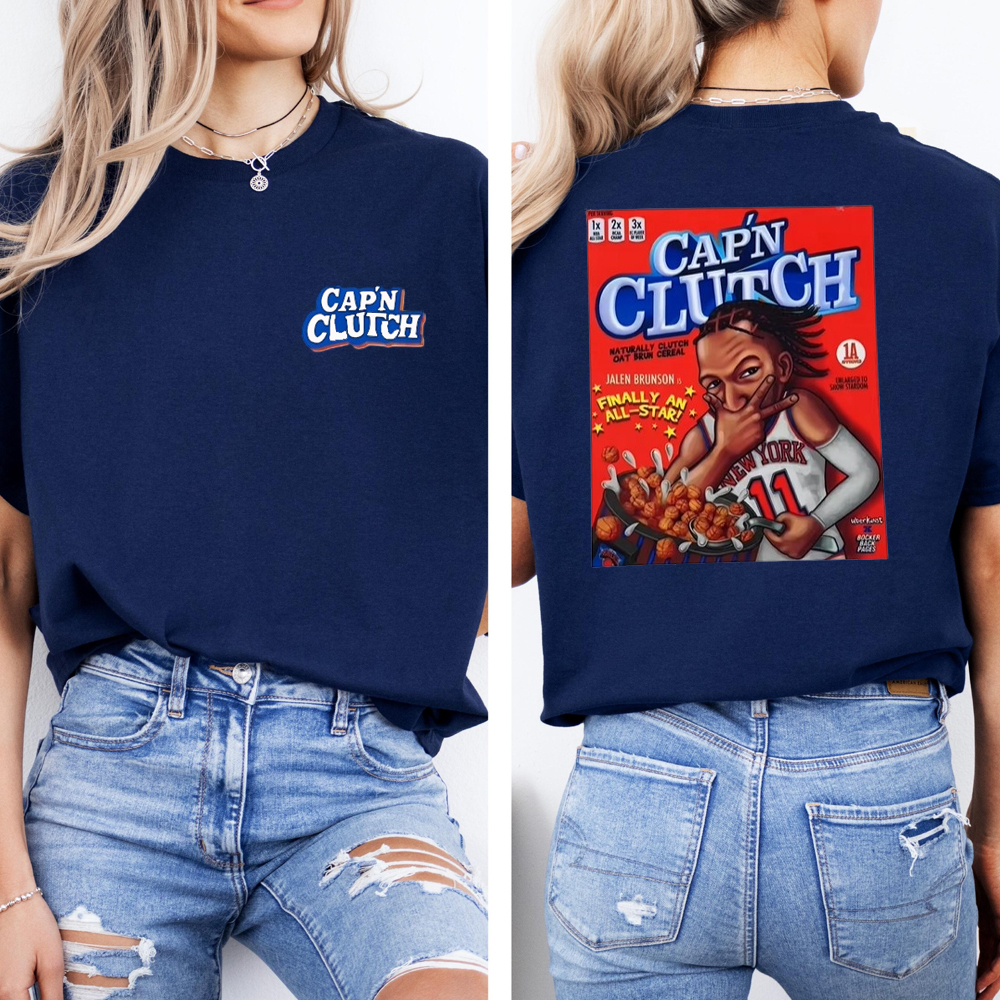 Cap'n clutch Jalen Brunson New York Knicks Graphic T-shirt
