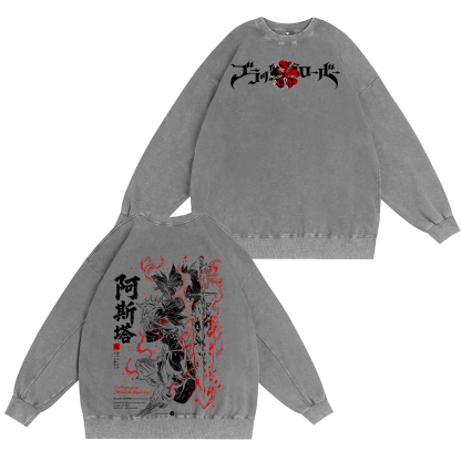 Black Clover Asta  Washed T-shirt/Crewneck/Hoodie