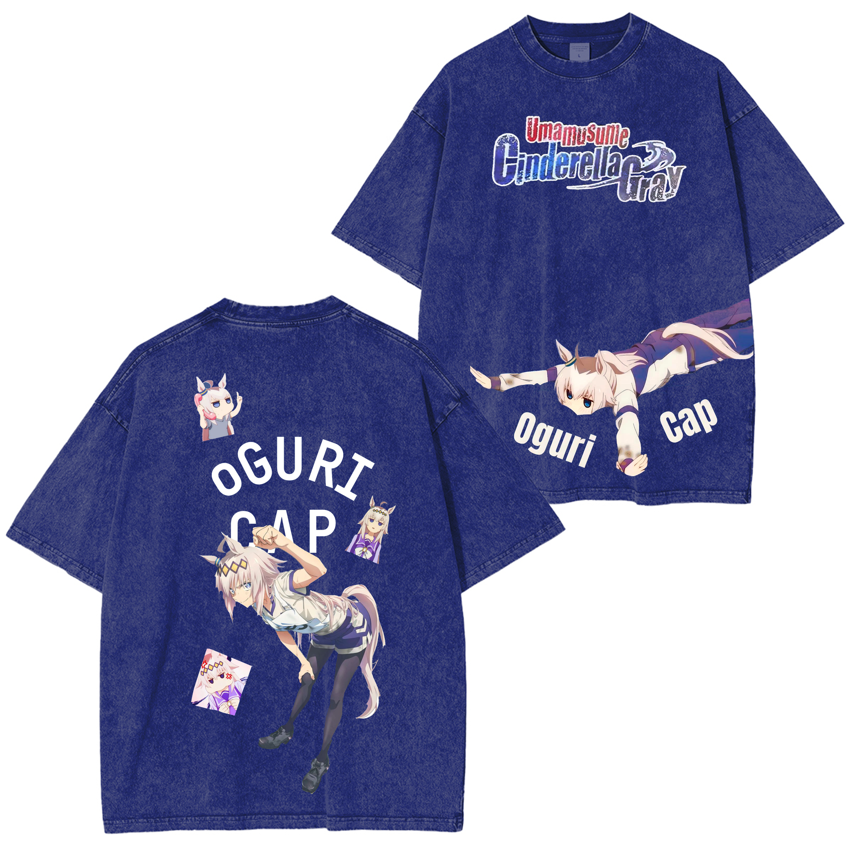 Oguri Cap Uma Musume Washed T-shirt/Crewneck/Hoodie