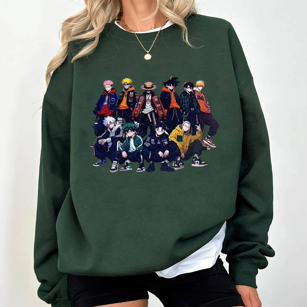 Luffy Goku Ichigo Deku Naruto without Thuglife Shirt