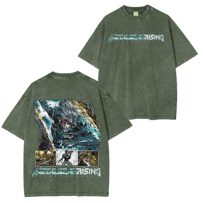 Metal Gear Rising vintage Unisex Washed T-Shirt