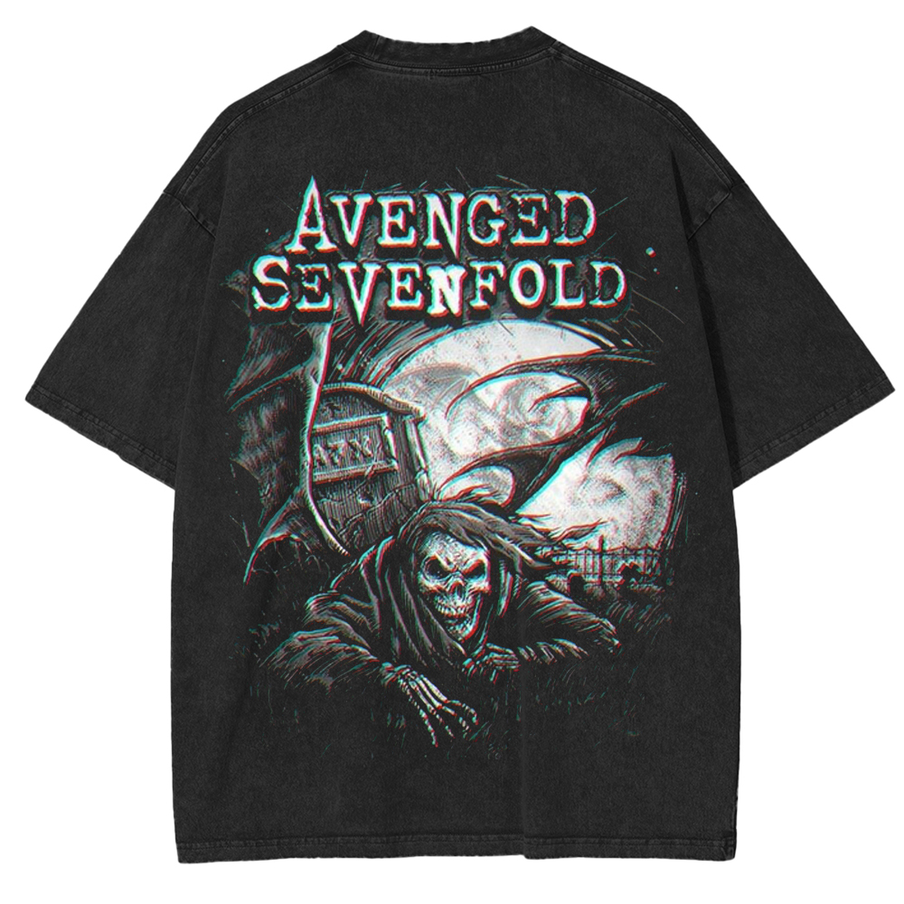 Avenged Sevenfold Band Washed Shirt