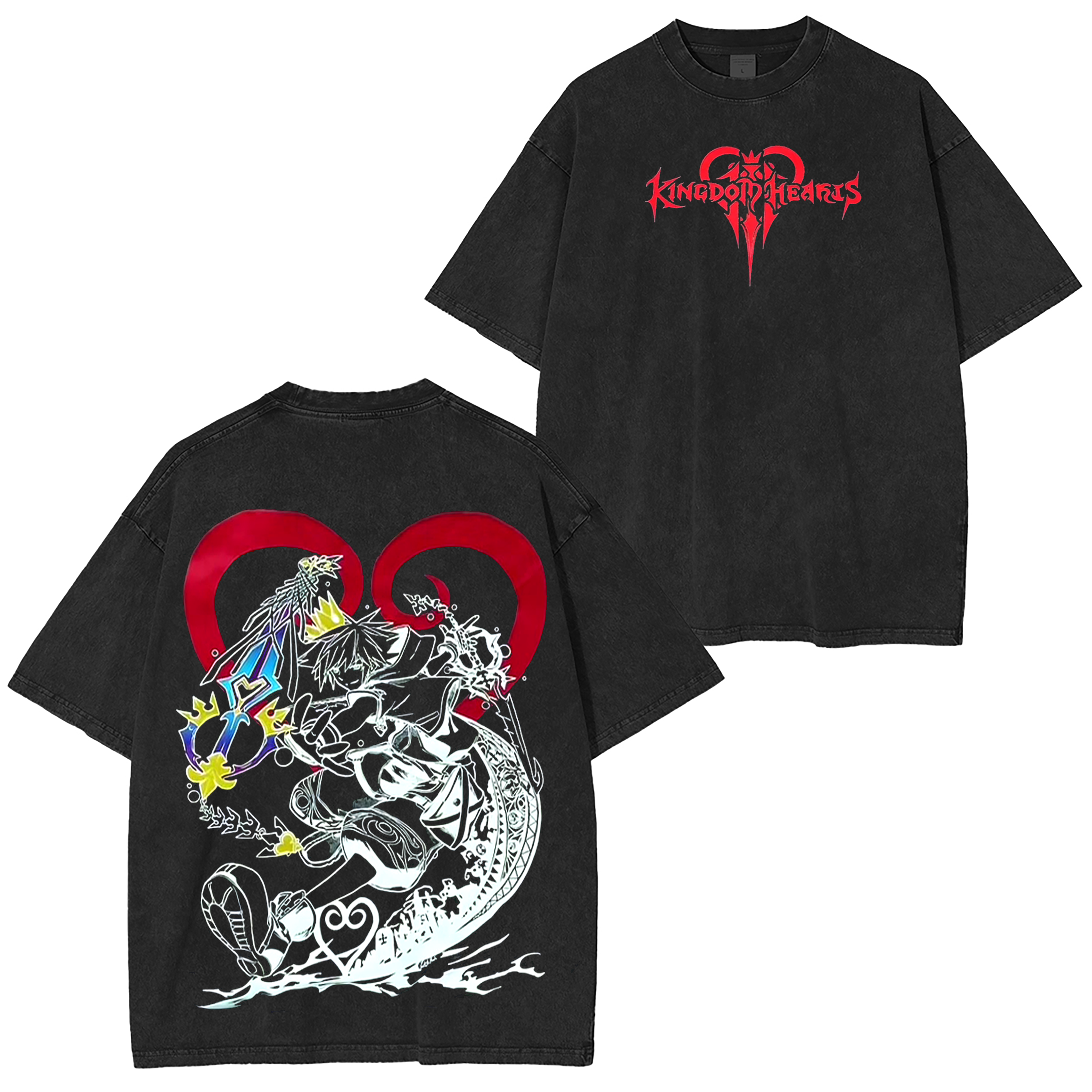 Kingdom Hearts Sora Unisex Washed T-Shirt