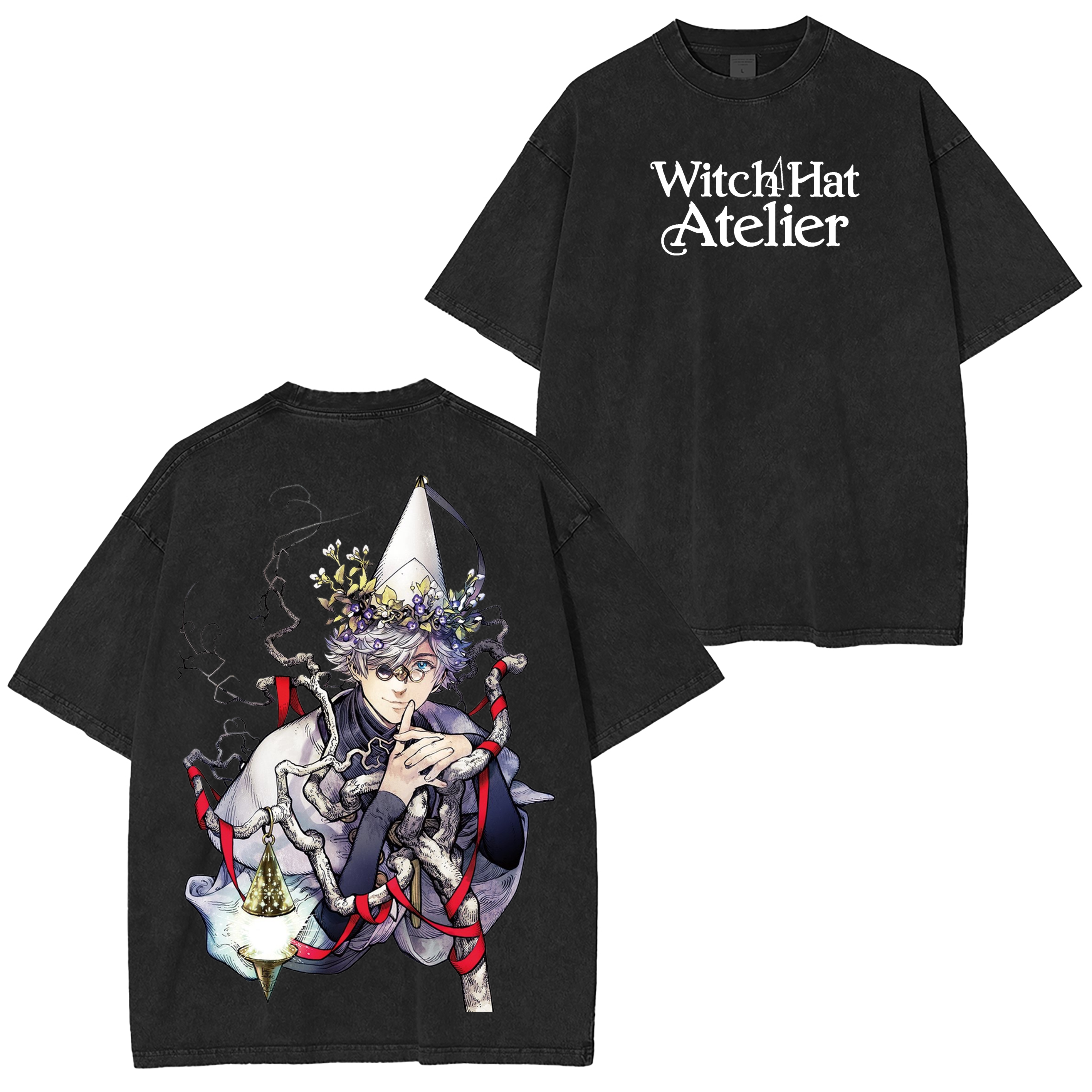 Qifrey Witch Hat Atelier Anime  Unisex Washed T-Shirt
