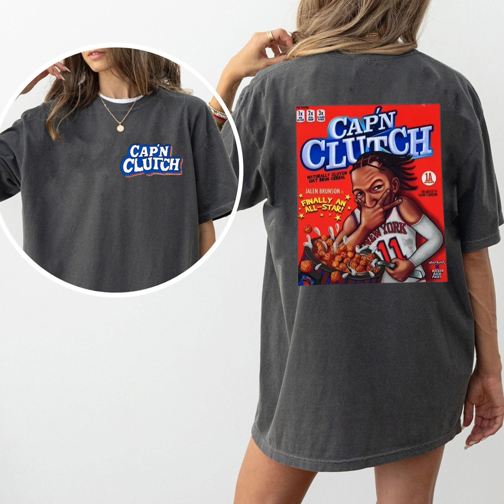 Cap'n clutch Jalen Brunson New York Knicks Graphic T-shirt