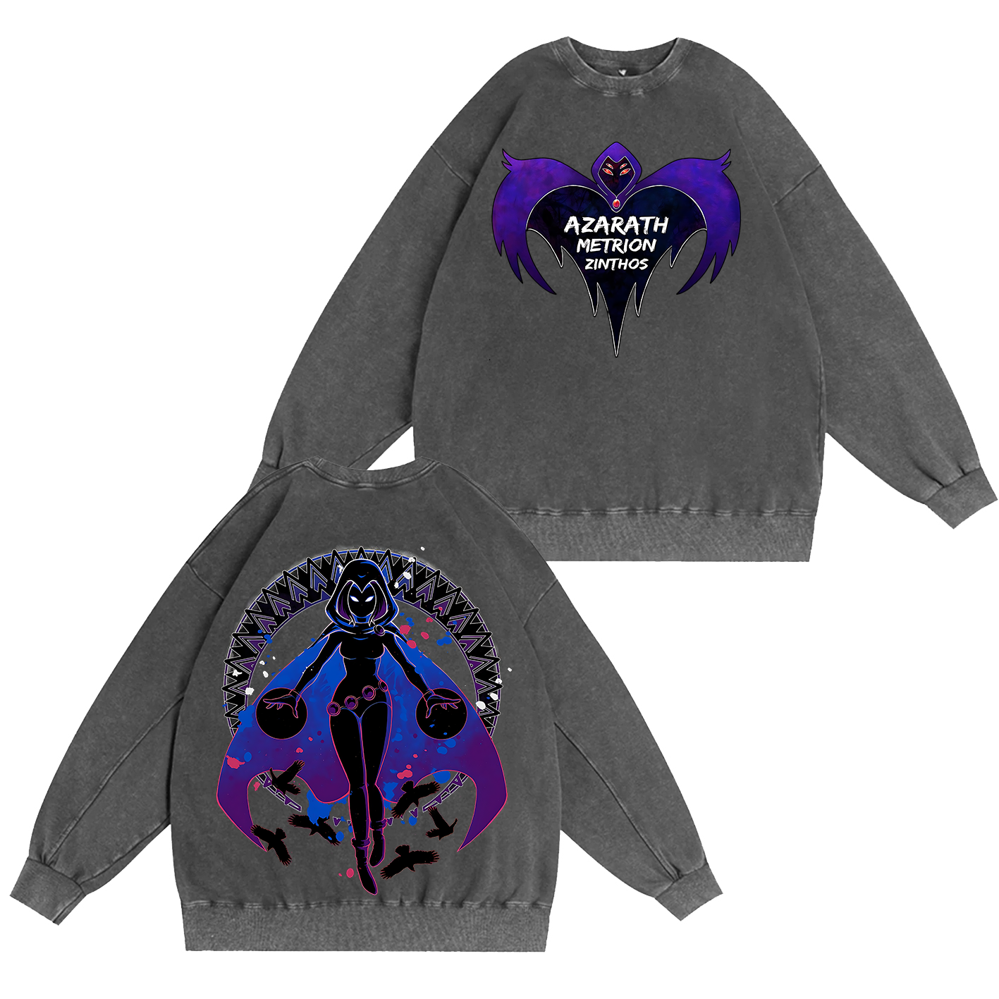 Raven Teen Titans Washed T-shirt/Crewneck/Hoodie