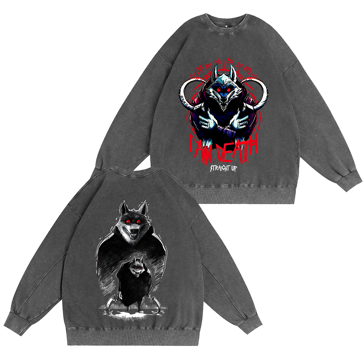 The Wolf Vintage Oversized T-shirt/Crewneck/Hoodie