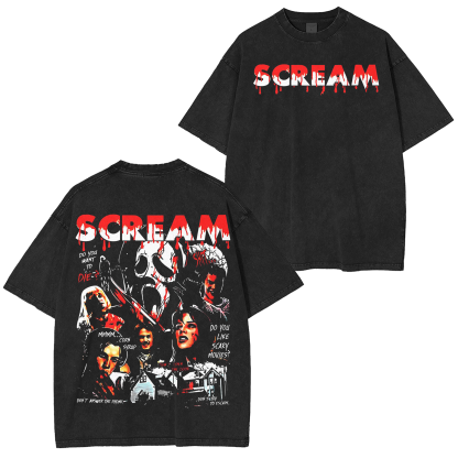 Retro 90S Scream Movie Oversized T-shirt/Crewneck/Hoodie