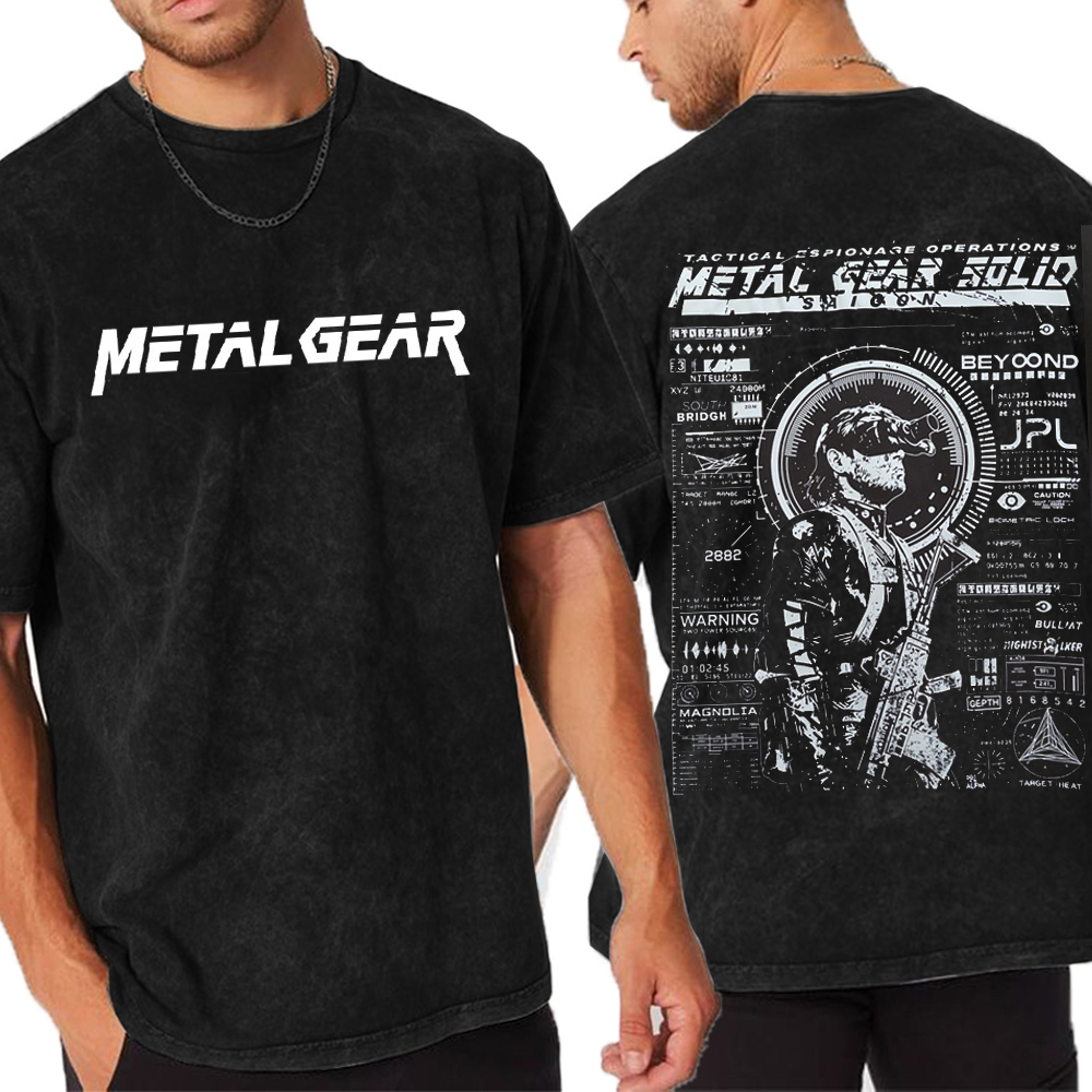 Vintage stealthcore drip from Metal Gear Solid Unisex Washed T-Shirt