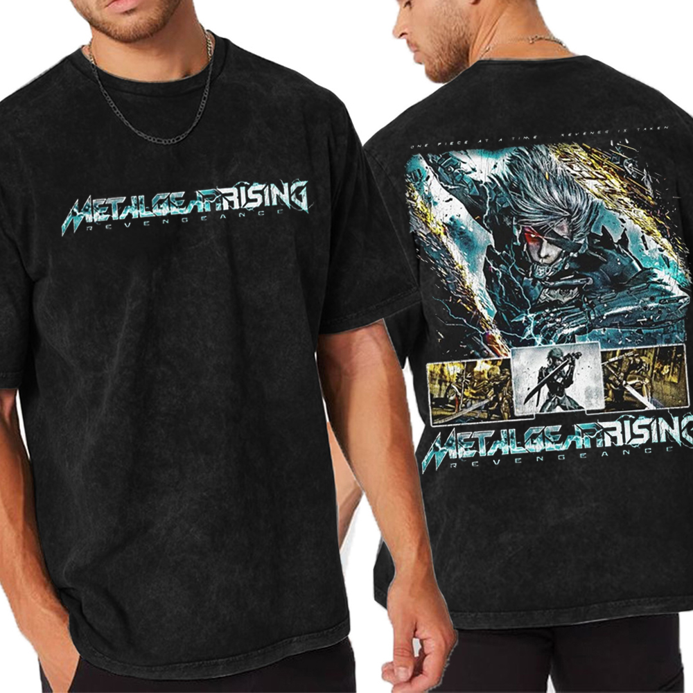 Metal Gear Rising vintage Unisex Washed T-Shirt