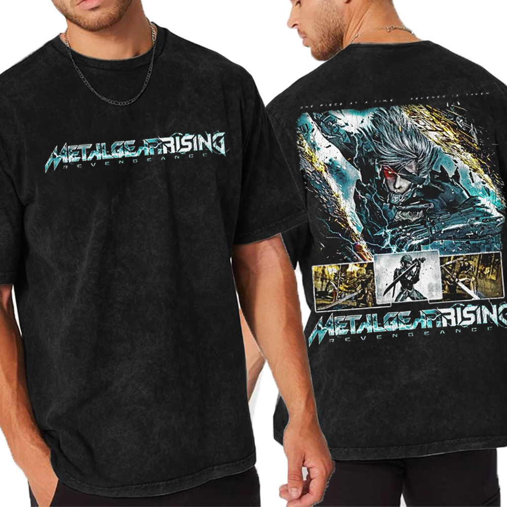 Metal Gear Rising vintage Unisex Washed T-Shirt