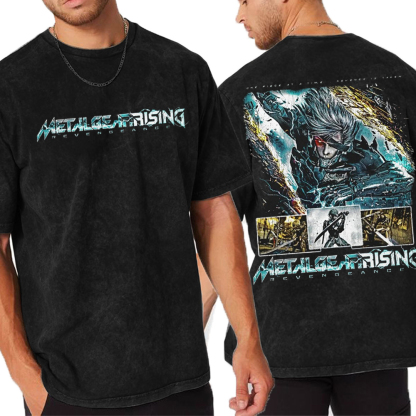 Metal Gear Rising vintage Unisex Washed T-Shirt