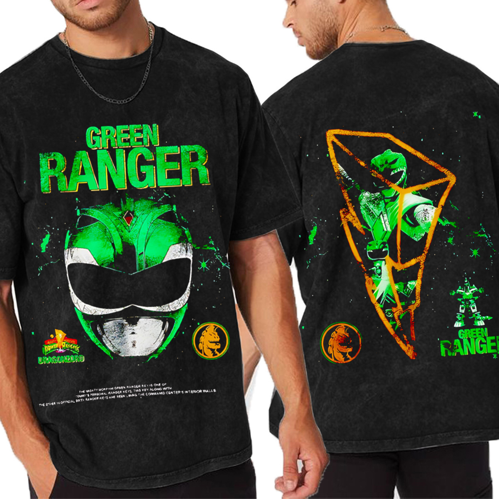 Green Ranger Unisex Washed T-Shirt
