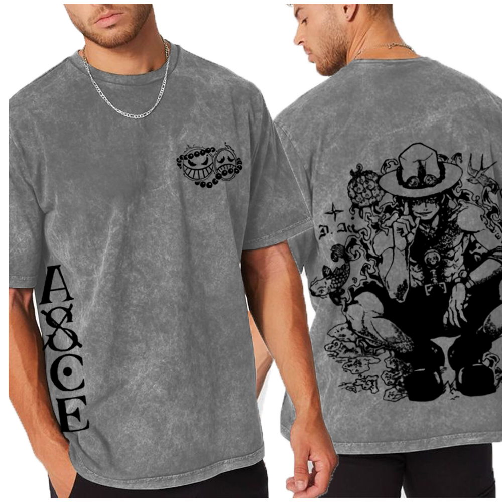 ACE x One Piece Vintage Unisex Washed T-Shirt