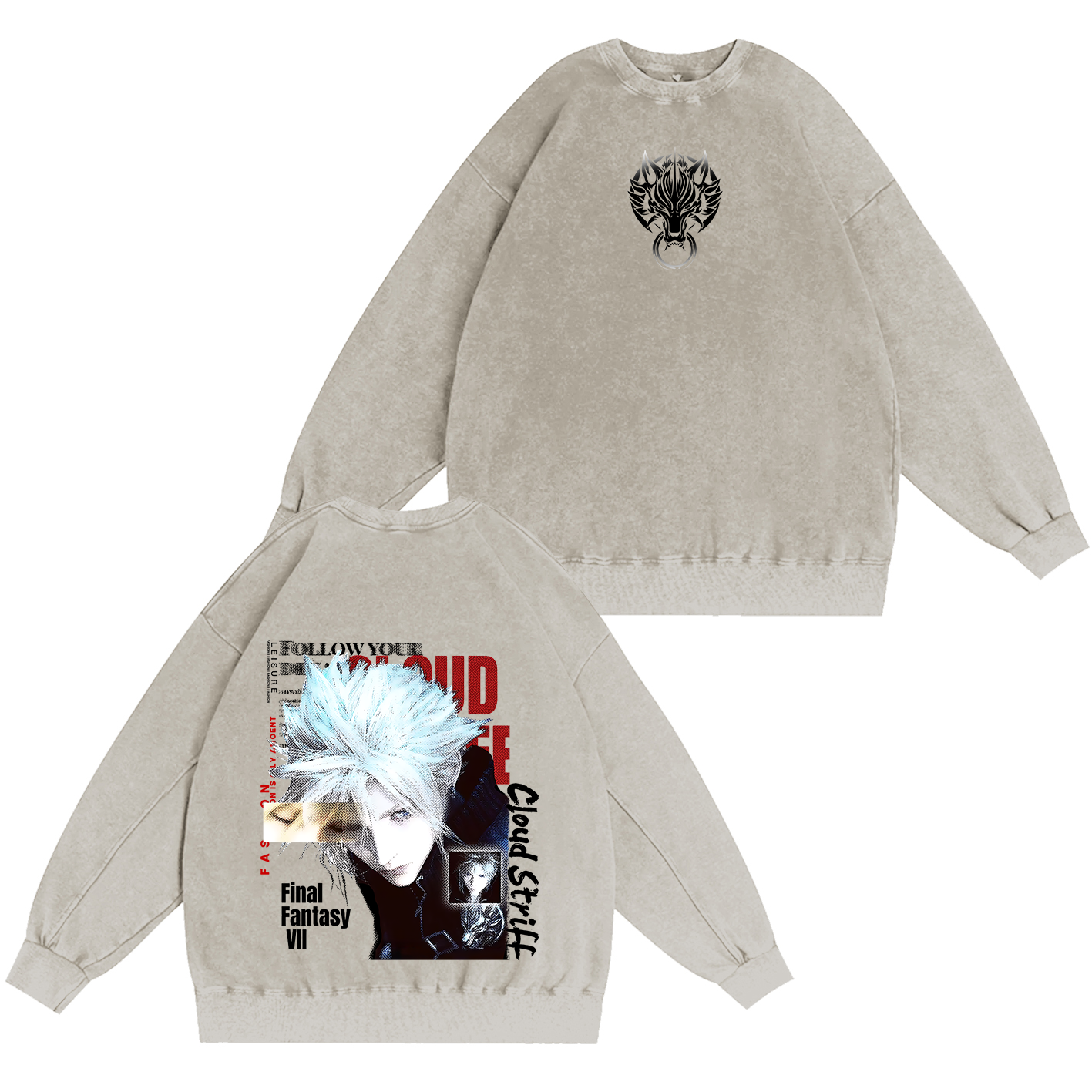 Final Fantasy VII Oversized T-shirt/Crewneck/Hoodie