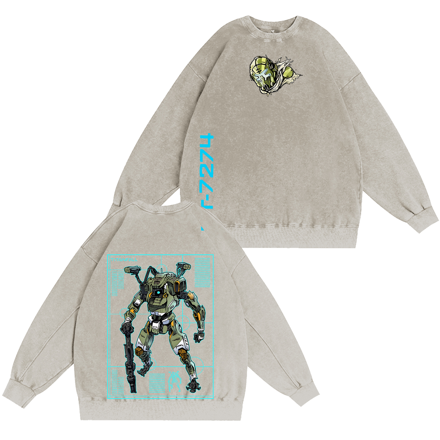 Titanfall BT Fanart Washed T-shirt/Crewneck/Hoodie