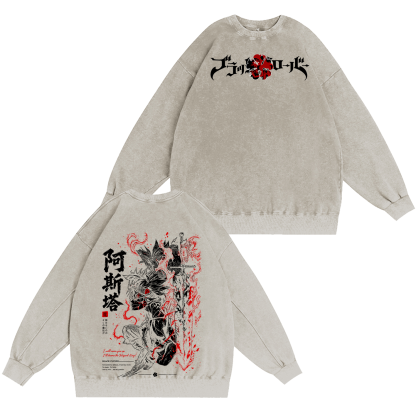 Black Clover Asta  Washed T-shirt/Crewneck/Hoodie