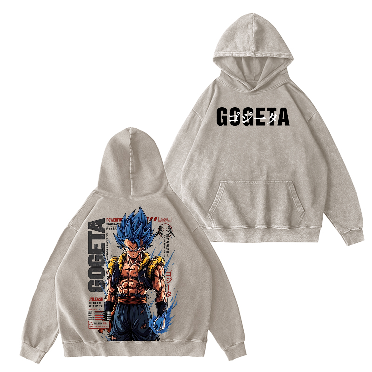 Gogeta Dragon Ball Unisex  Washed T-Shirt