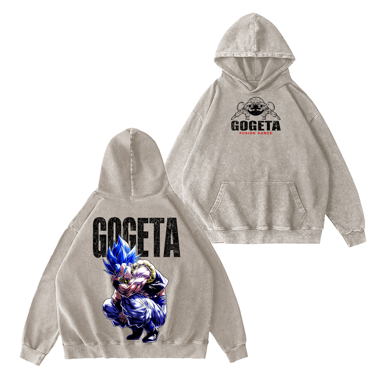 Gogeta Dragon Ball Vintage Unisex Washed T-Shirt