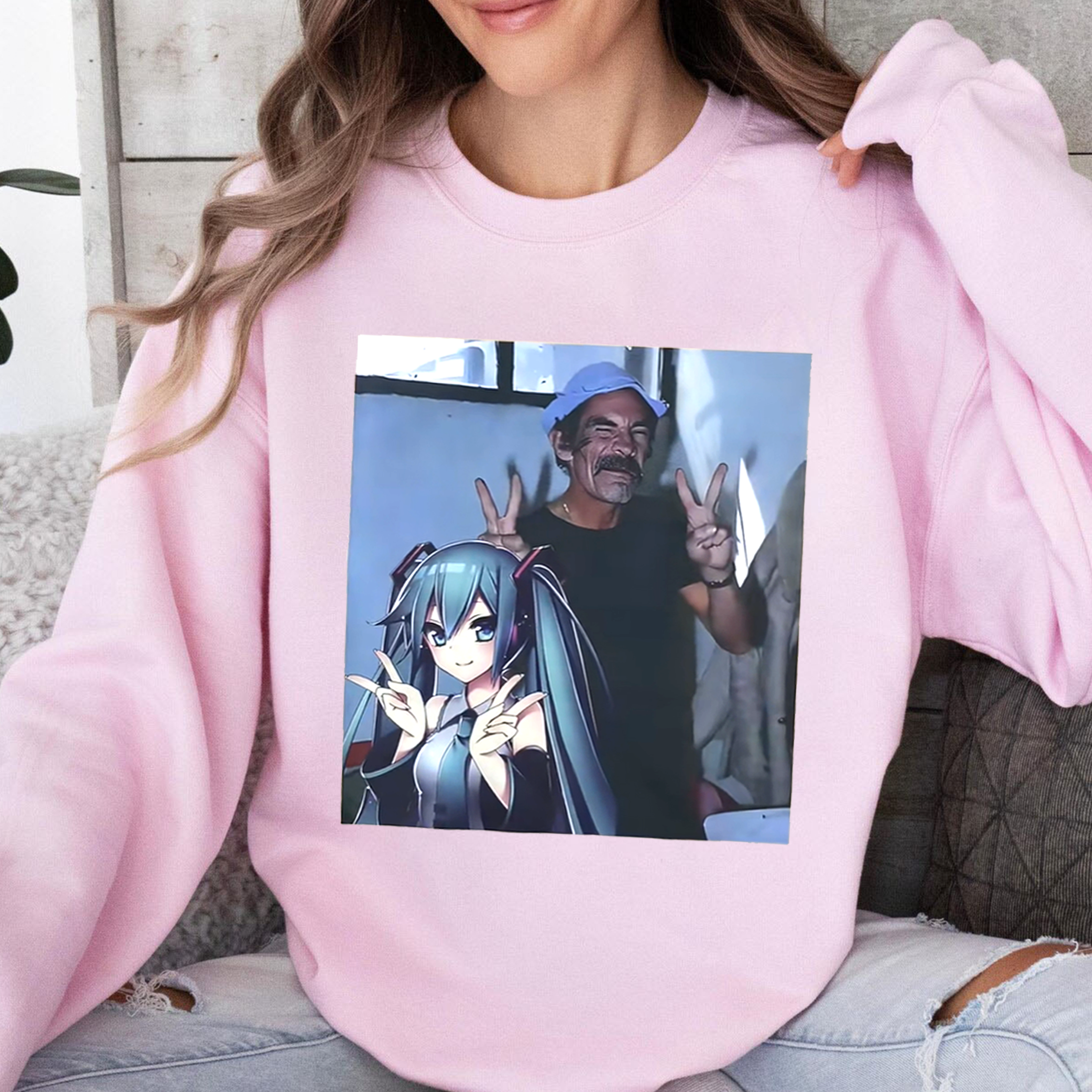 Don Ramon X Miku  Funny Unisex Shirts/Crewneck/Hoodie
