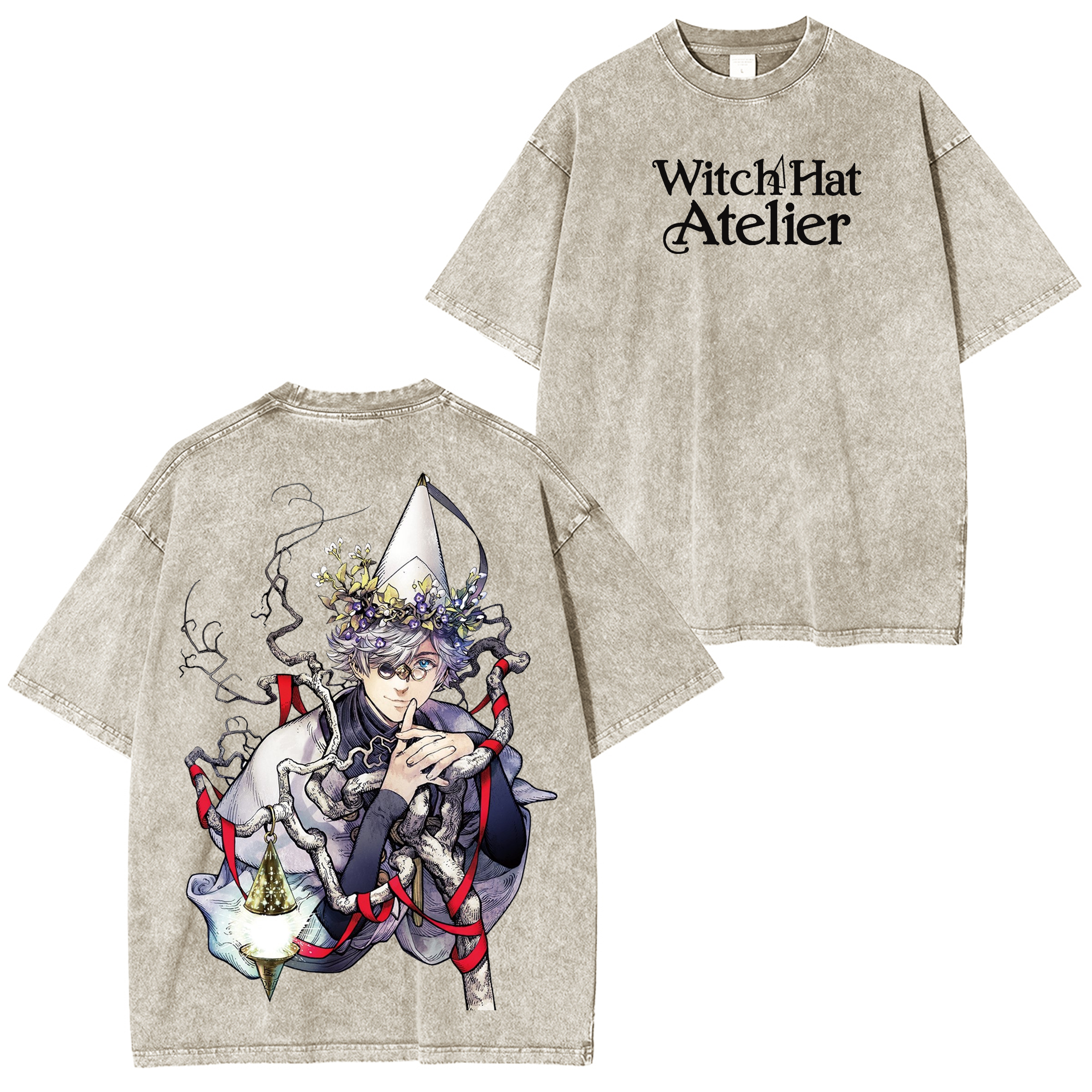 Qifrey Witch Hat Atelier Anime  Unisex Washed T-Shirt
