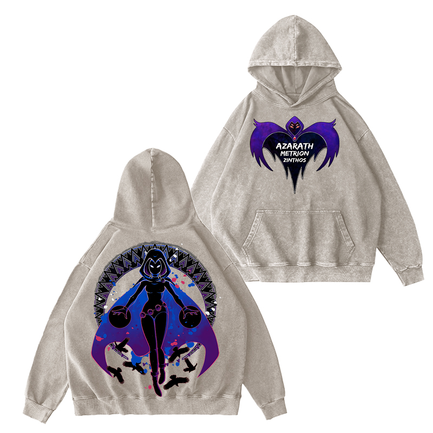 Raven Teen Titans Washed T-shirt/Crewneck/Hoodie