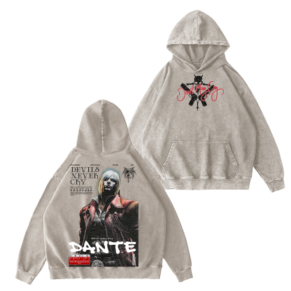 Dante — Devil May Cry Vintage Washed T-shirt/Crewneck/Hoodie
